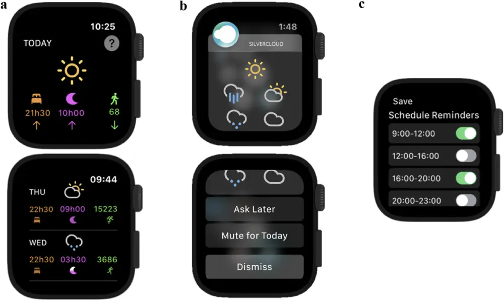 smartwatch with daily life assistant