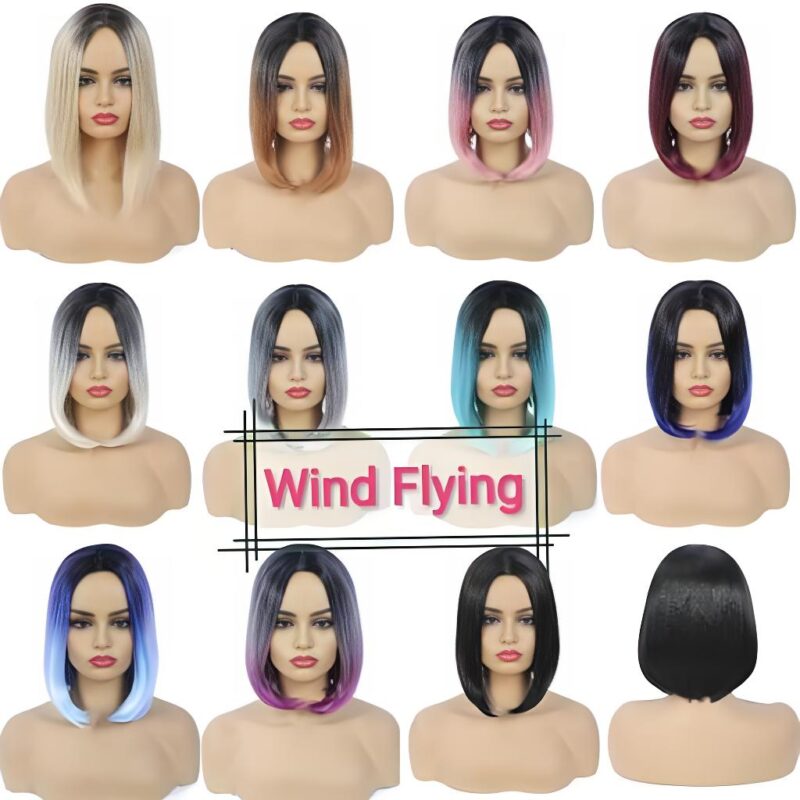 Wigs of different colors