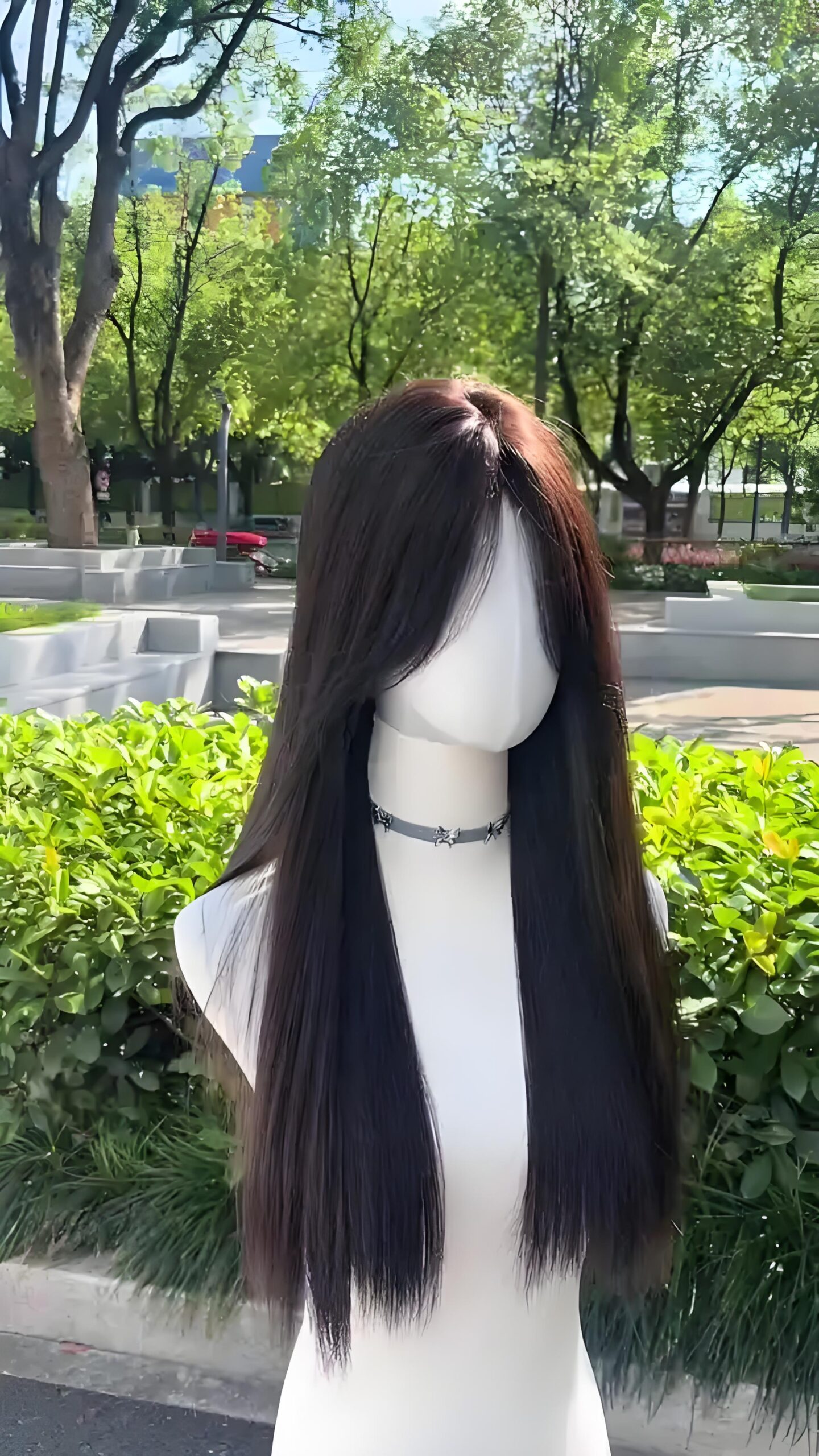 Black Long Straight Wig