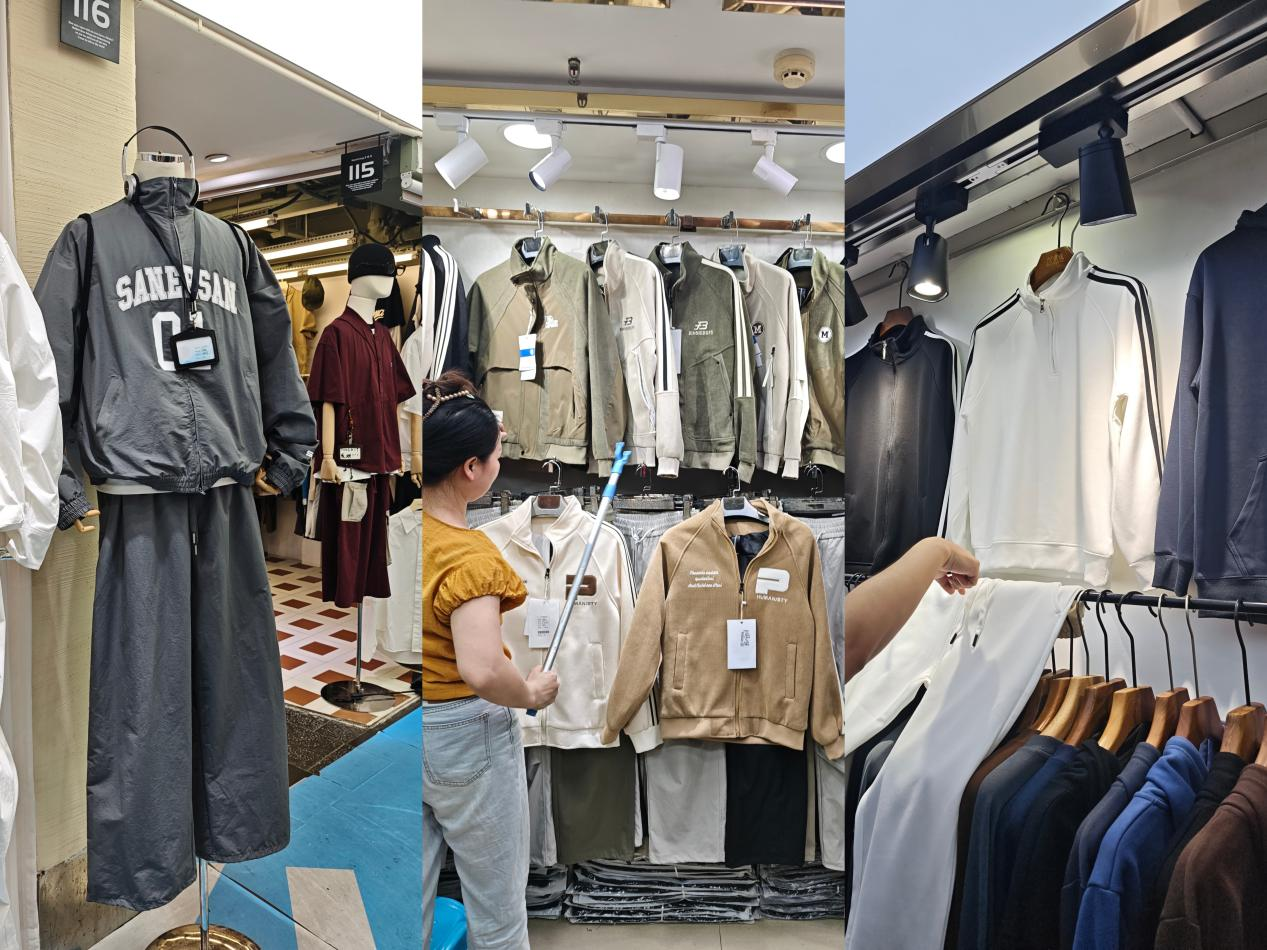 Various types of clothing