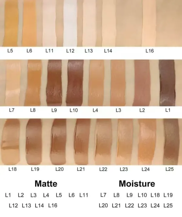 Figure-17-Various-delicate-liquid-foundation-color-numbers