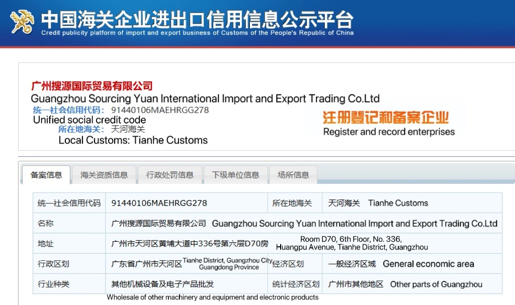 sourcingyuan export qualification
