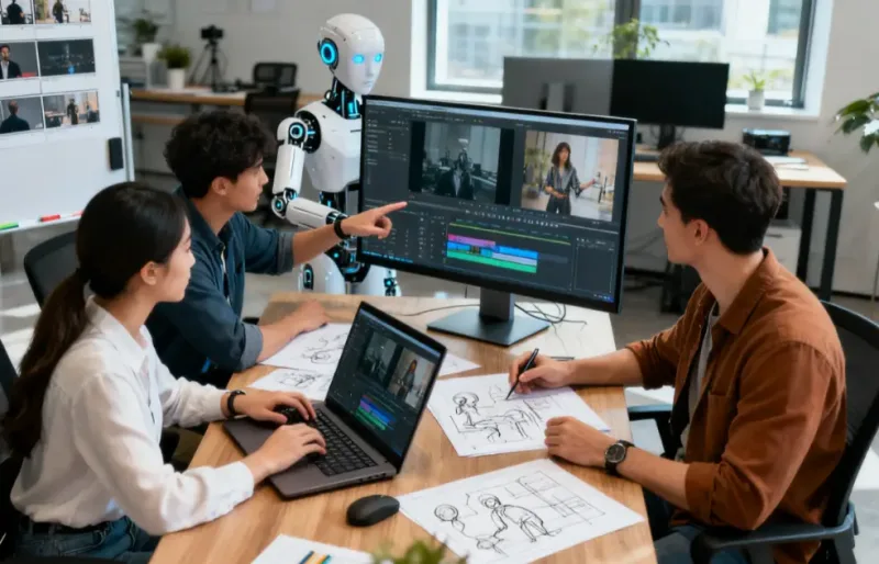 AI video production team