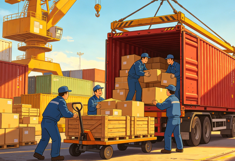 Shipping goods to port