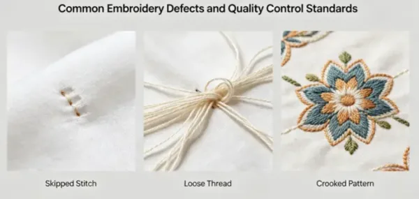 Common Garment Embroidery Defects & Quality Control Standards