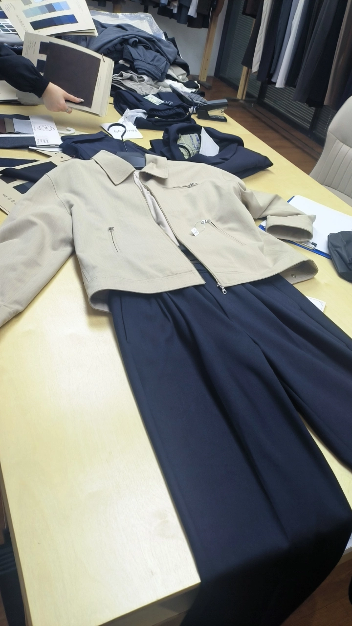 Selecting apparel in China factory Selecting apparel in China factory