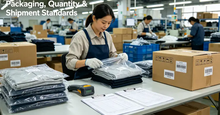 Packaging and quantity pre-shipment inspection