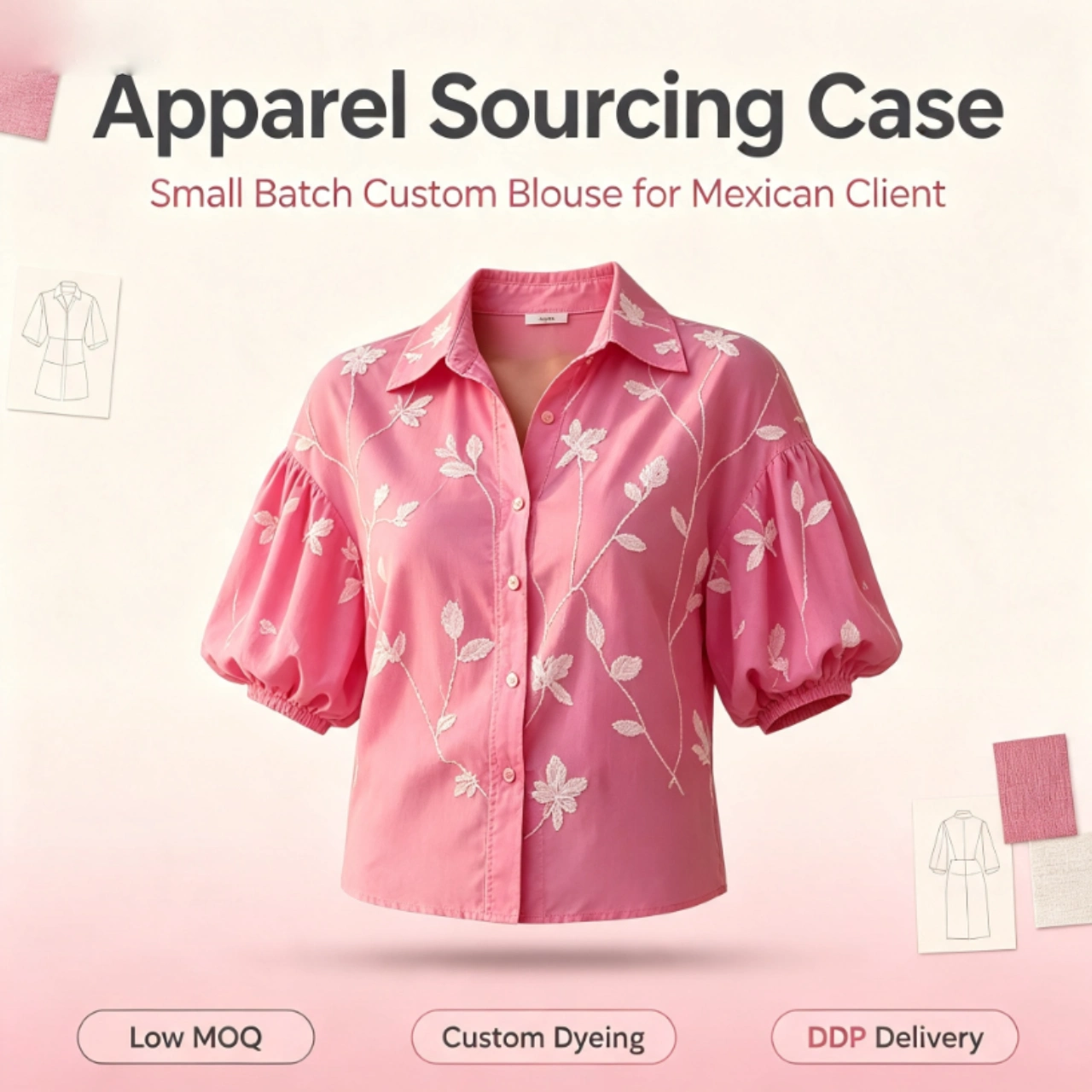Apparel Sourcing Case_ Small Batch Custom Blouse Order For Mexican Client Apparel Sourcing Case: Small Batch Custom Blouse Order For Mexican Client