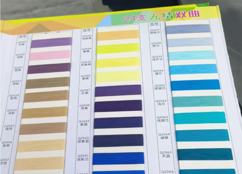Apparel Sourcing Yarn Color Swatch For Fabric Dyeing Customization