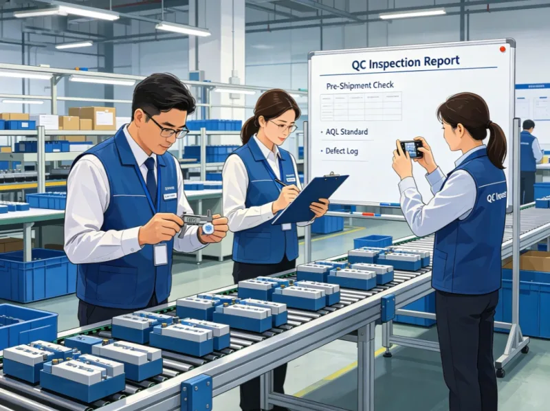 China Sourcing Company Perform In-Production and Pre-Shipment QC Inspection