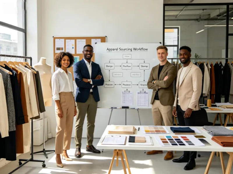 Complete workflow for apparel sourcing