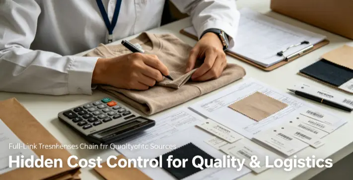 Full-link hidden cost control for apparel sourcing