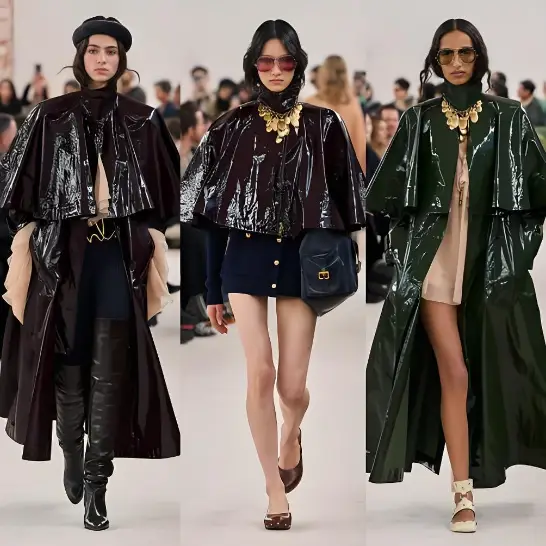Full runway fashion collection lookbook with avant-garde couture gowns