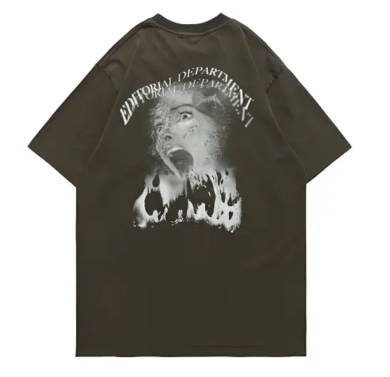 Images of the finished printed T-shirts