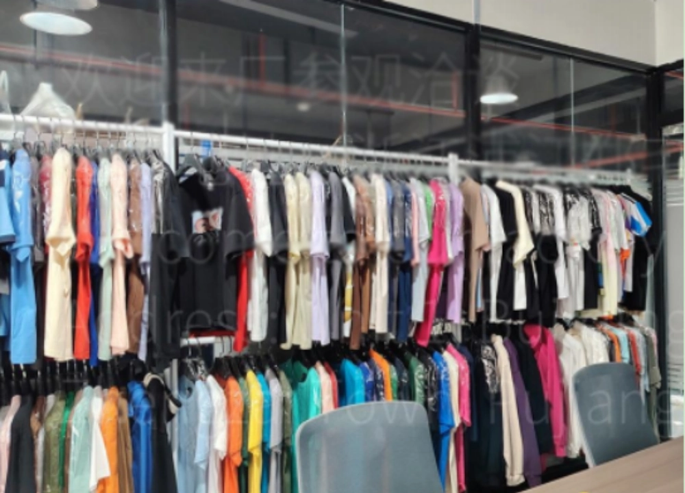 Sample display of Custom T-shirts and polo shirts Sample display of Custom T-shirts and polo shirts