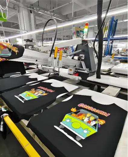 Sample image showing progress control throughout the production process