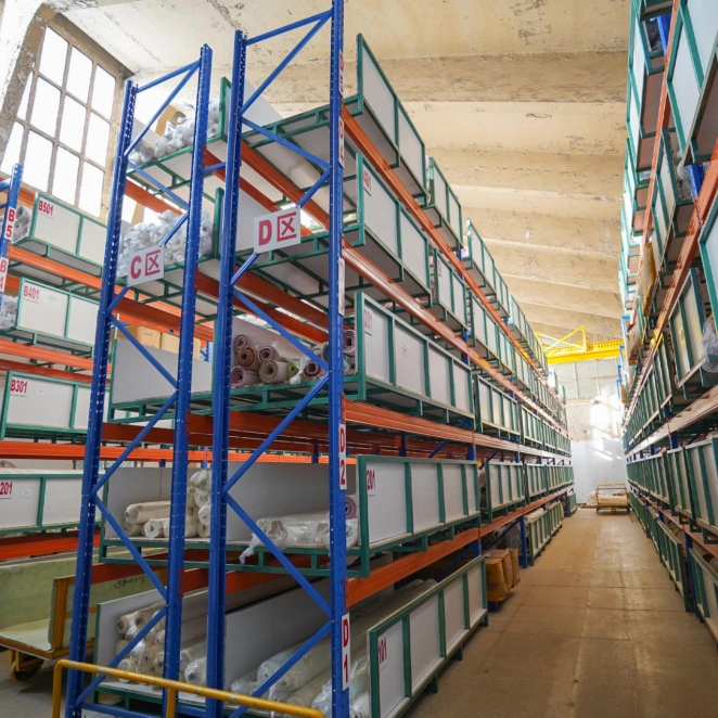Silk Fabric Raw Material Storage Warehouse