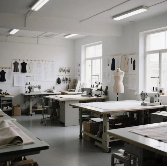 Textile Factory Apparel Pattern Design Studio Interior Textile Factory Apparel Pattern Design Studio Interior