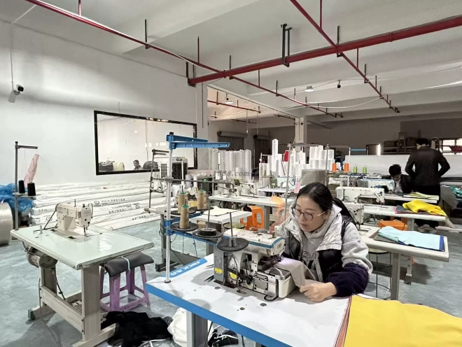 Textile Factory Garment Sewing Production Workshop
