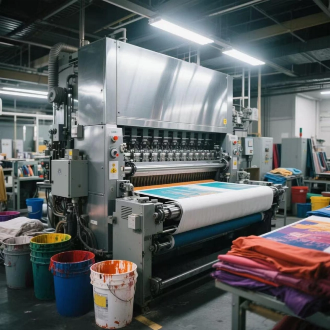 The machines in the factory