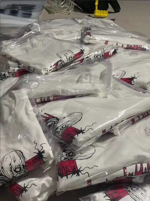 The packaged T-shirt