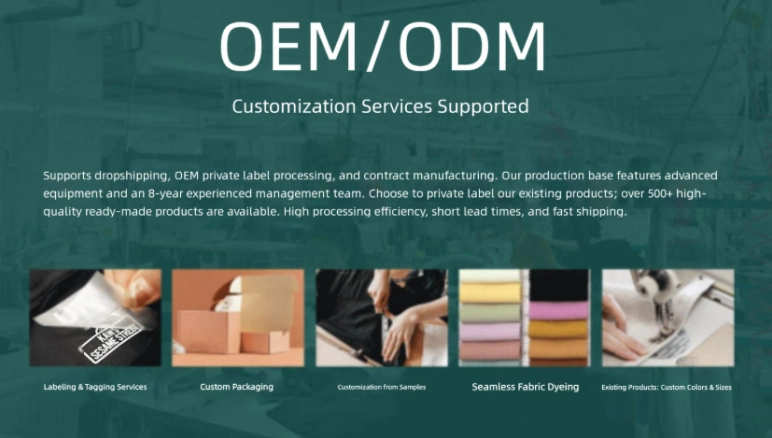 Yoga Clothing Factory OEM ODM Custom Apparel Manufacturing Services