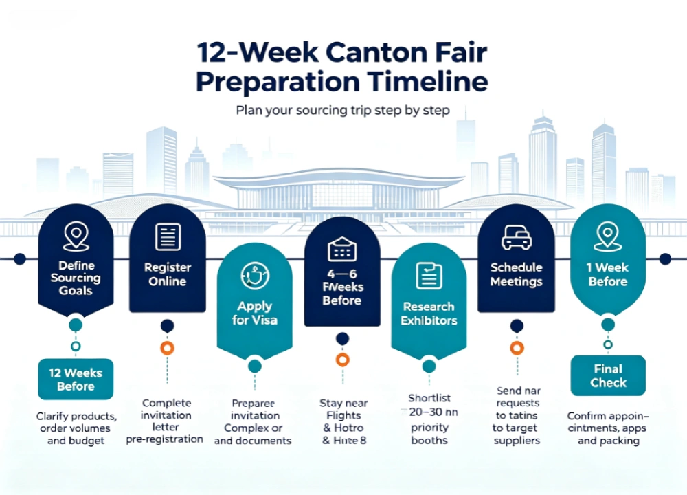 12-Week Canton Fair Preparation Timeline 12-Week Canton Fair Preparation Timeline