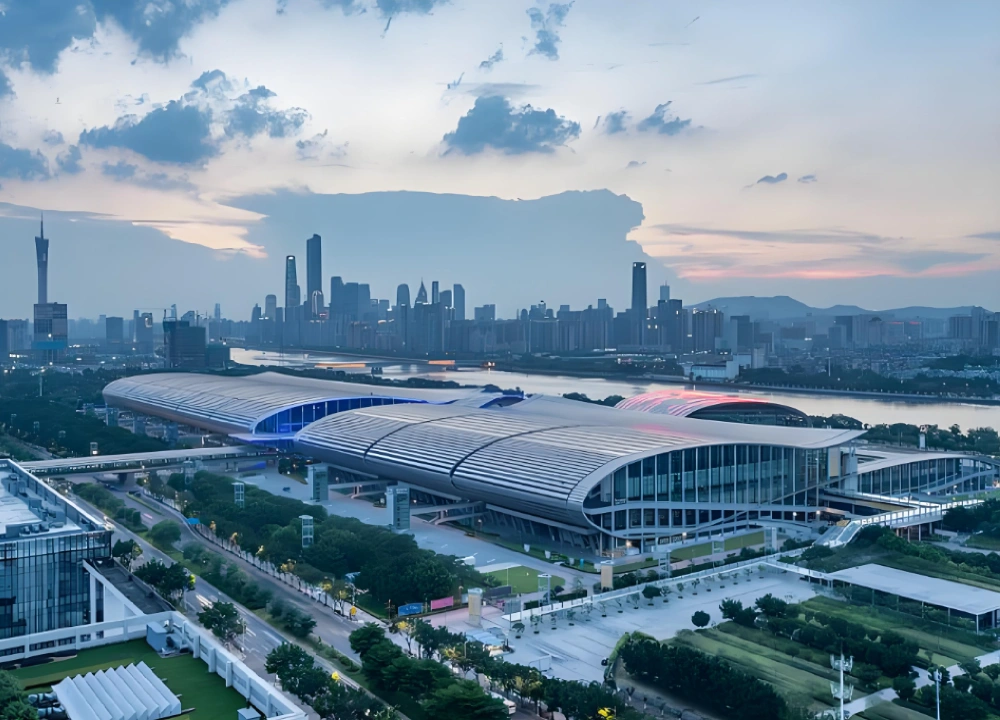 Aerial view of the Canton Fair venue Aerial view of the Canton Fair venue