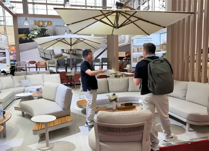 Canton Fair Guide, Outdoor Furniture Booth Sourcing Communication