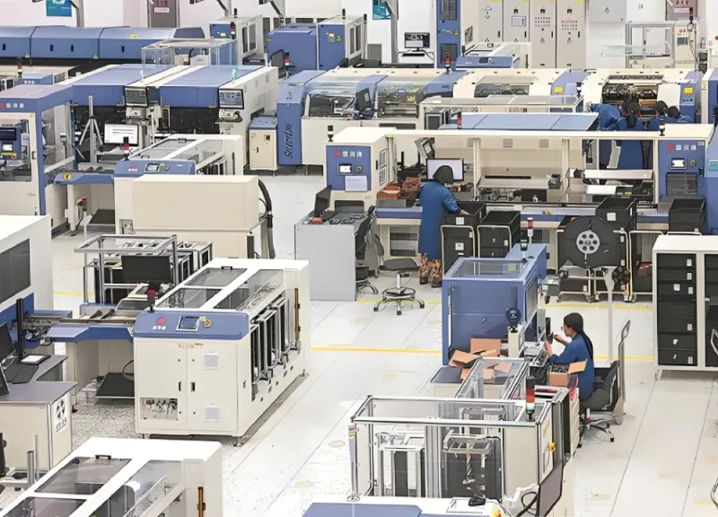 China Industrial Clusters, Modern Electronics Manufacturing Factory Workshop