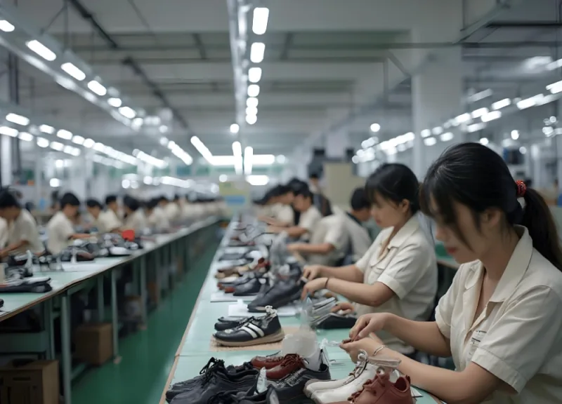 China Industrial Clusters, Quanzhou Sneaker Manufacturing Factory Production Line