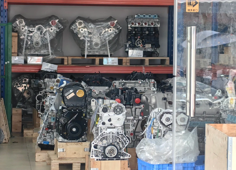 Complete car engine assemblies stocked in Guangzhou auto parts wholesale market Complete car engine assemblies stocked in Guangzhou auto parts wholesale market