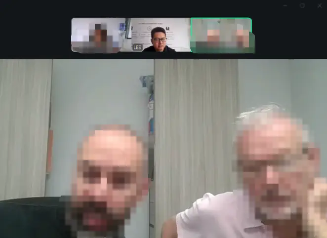 First online meeting with a client