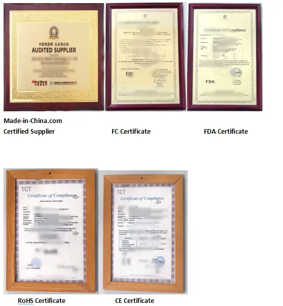 Qualification Certificates