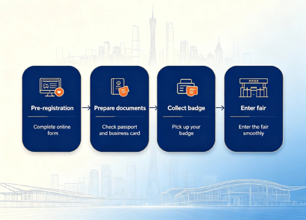Step‑by‑step workflow for overseas buyers to get Canton Fair buyer badge Step‑by‑step workflow for overseas buyers to get Canton Fair buyer badge