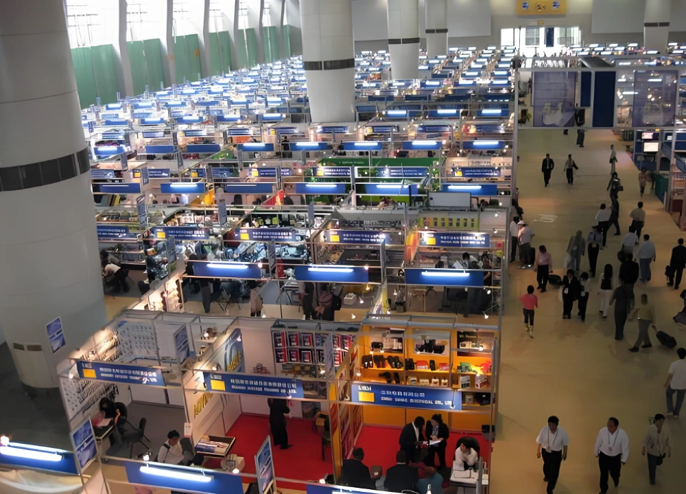 The layout of booths at the Canton Fair The layout of booths at the Canton Fair