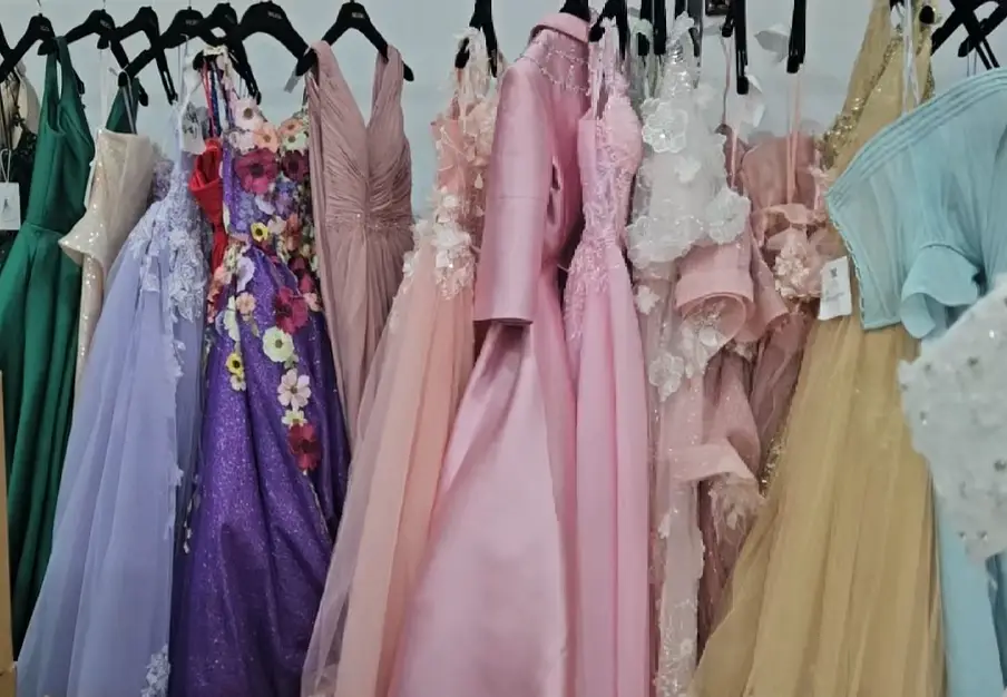 Wedding dresses in a variety of colors