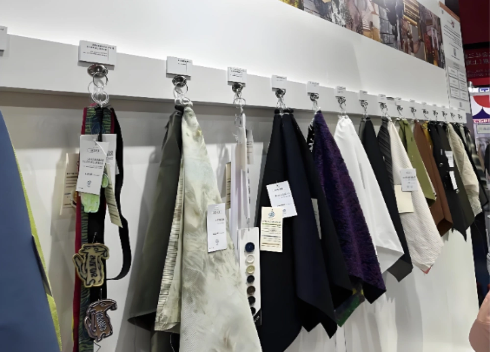 Fabric booth at the Canton Fair Fabric booth at the Canton Fair