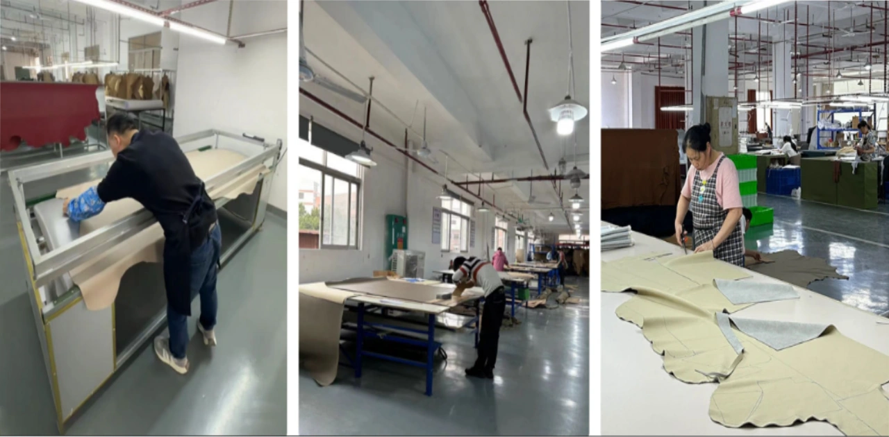 Full house Upholstered Furniture Factory fabric cutting process