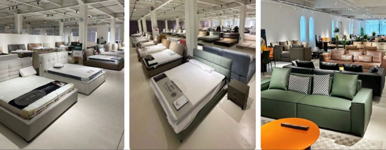Full house Upholstered Furniture Factory furniture exhibition hall