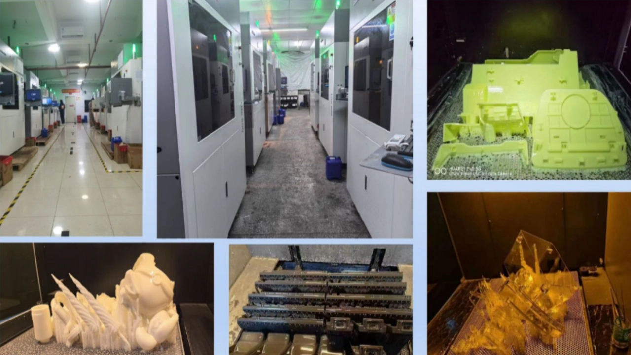 Inside a 3D printing factory