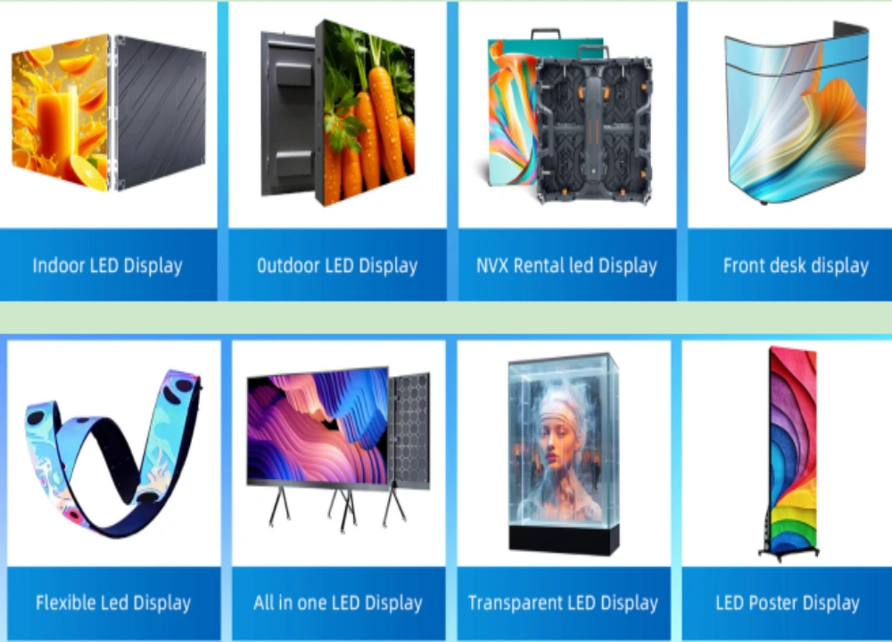 Catálogo de productos de pantallas LED de la fábrica de pantallas LED
