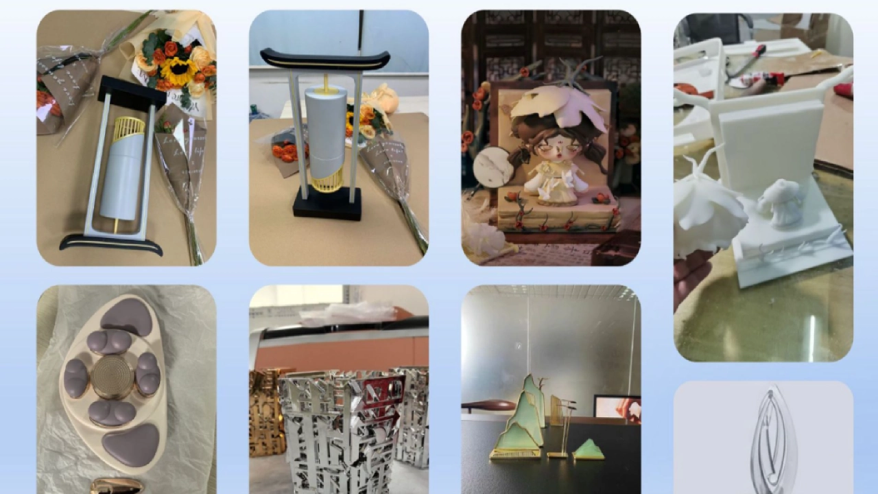 Products from a 3D printing factory