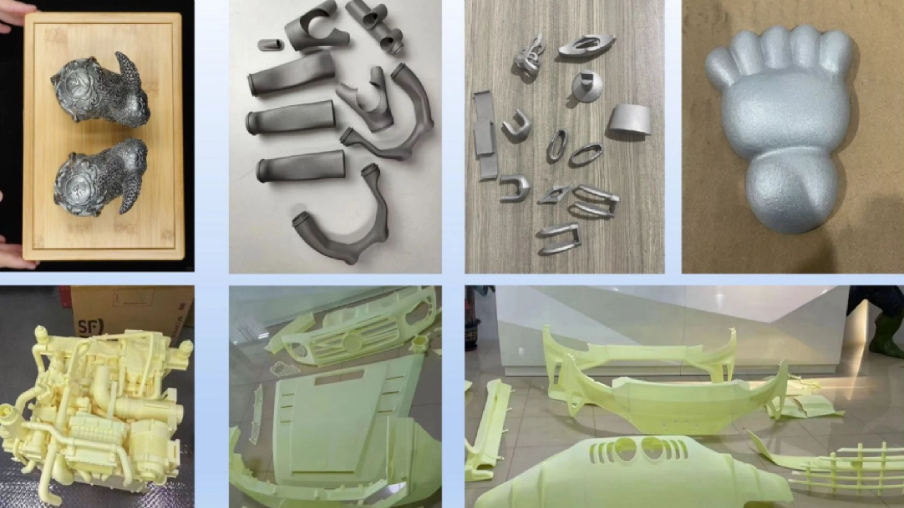 Products from a 3D printing factory