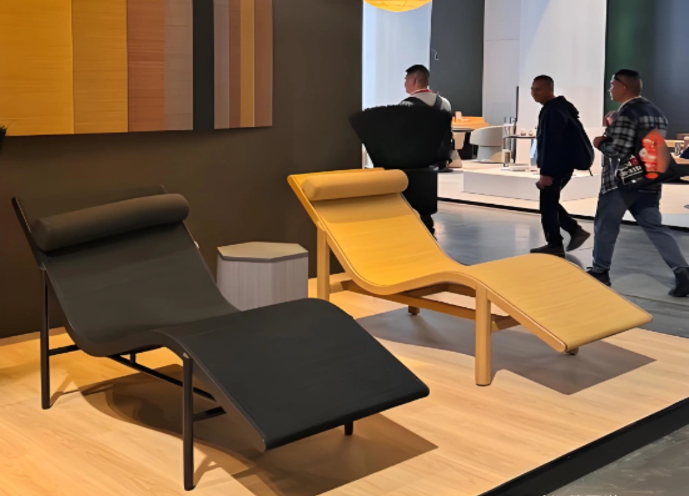 Recliner booth at the Canton Fair Recliner booth at the Canton Fair