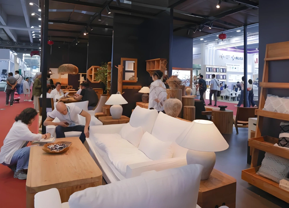 Sofa and furniture booth at the Canton Fair Sofa and furniture booth at the Canton Fair