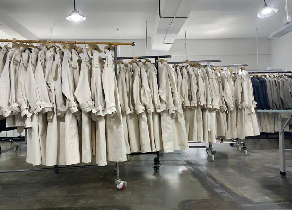apparel sourcing trench coat sample rack apparel sourcing trench coat sample rack