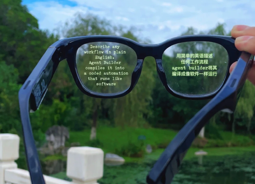 AI Translation Glasses Bilingual Demo Outdoor AI Translation Glasses Bilingual Demo Outdoor