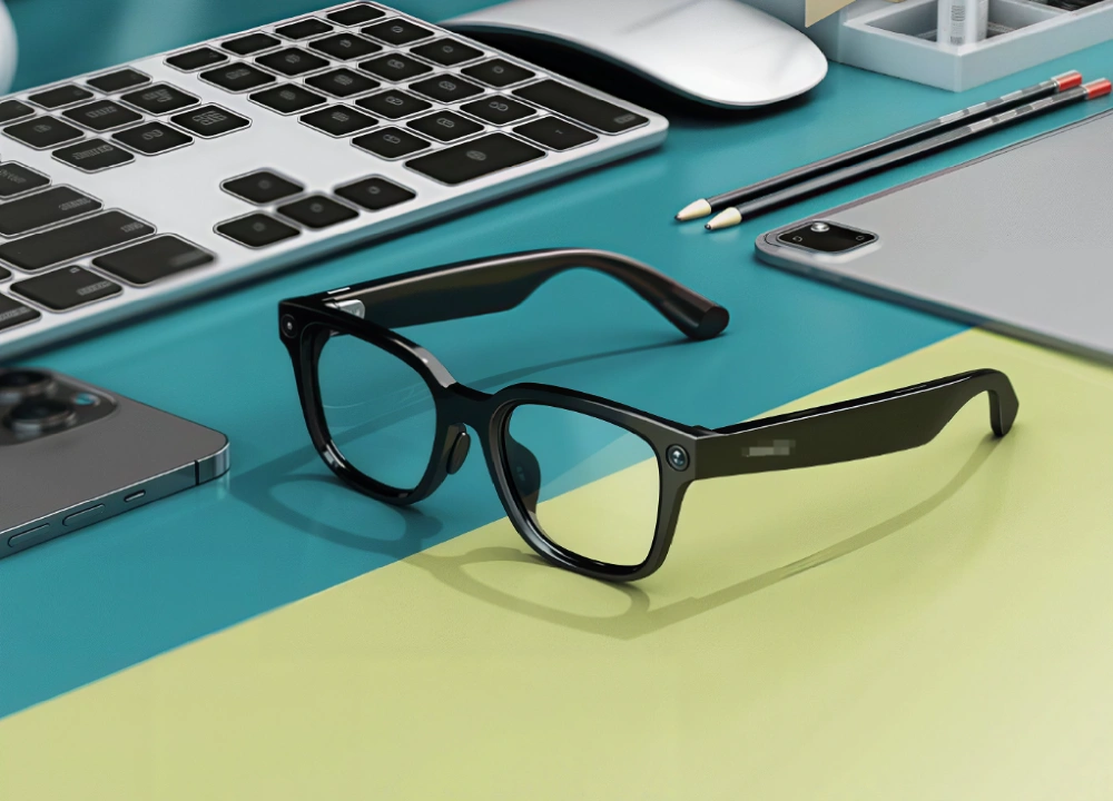 AI Translation Glasses Office Lifestyle Shot AI Translation Glasses Office Lifestyle Shot