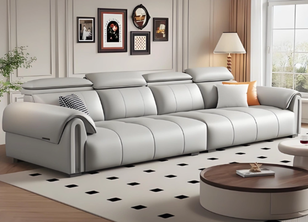 China Industrial Clusters modern leather sofa living room China Industrial Clusters modern leather sofa living room